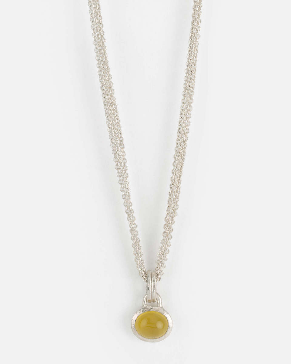 yellow tourmaline pendant