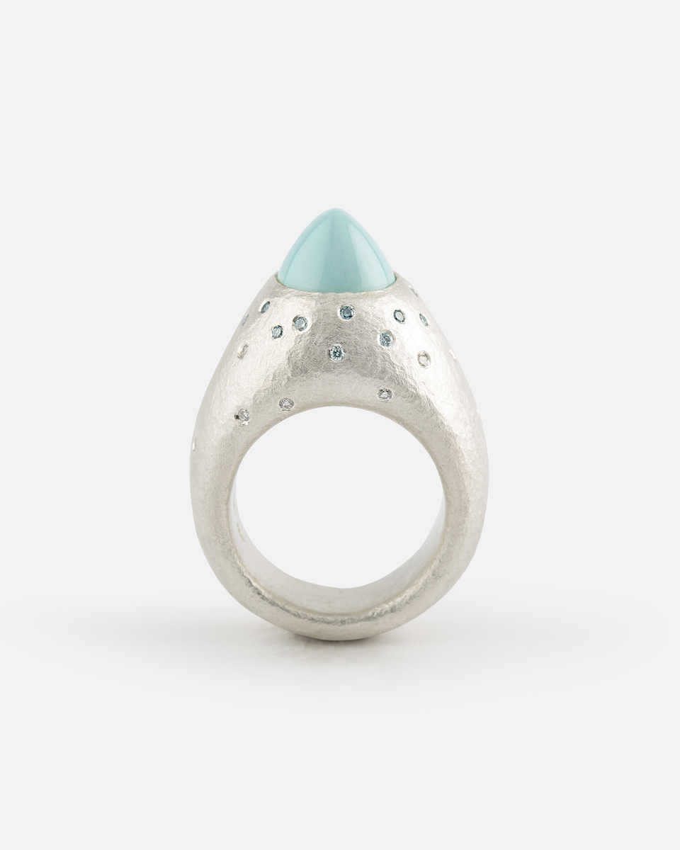 pointed turquoise ring