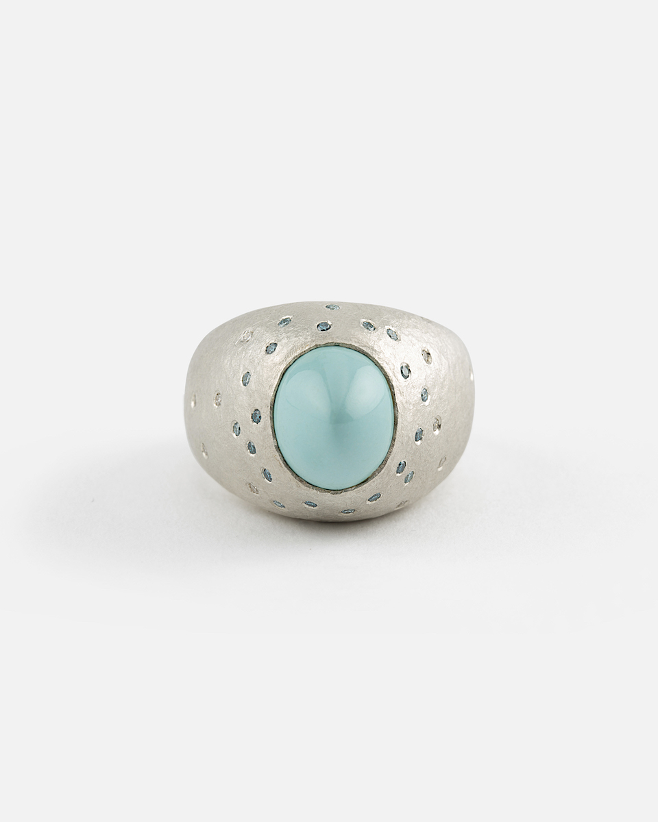 pointed turquoise ring