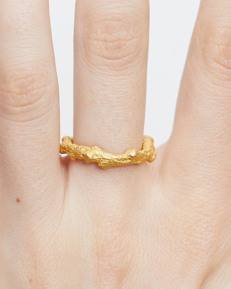 branch ring in gold