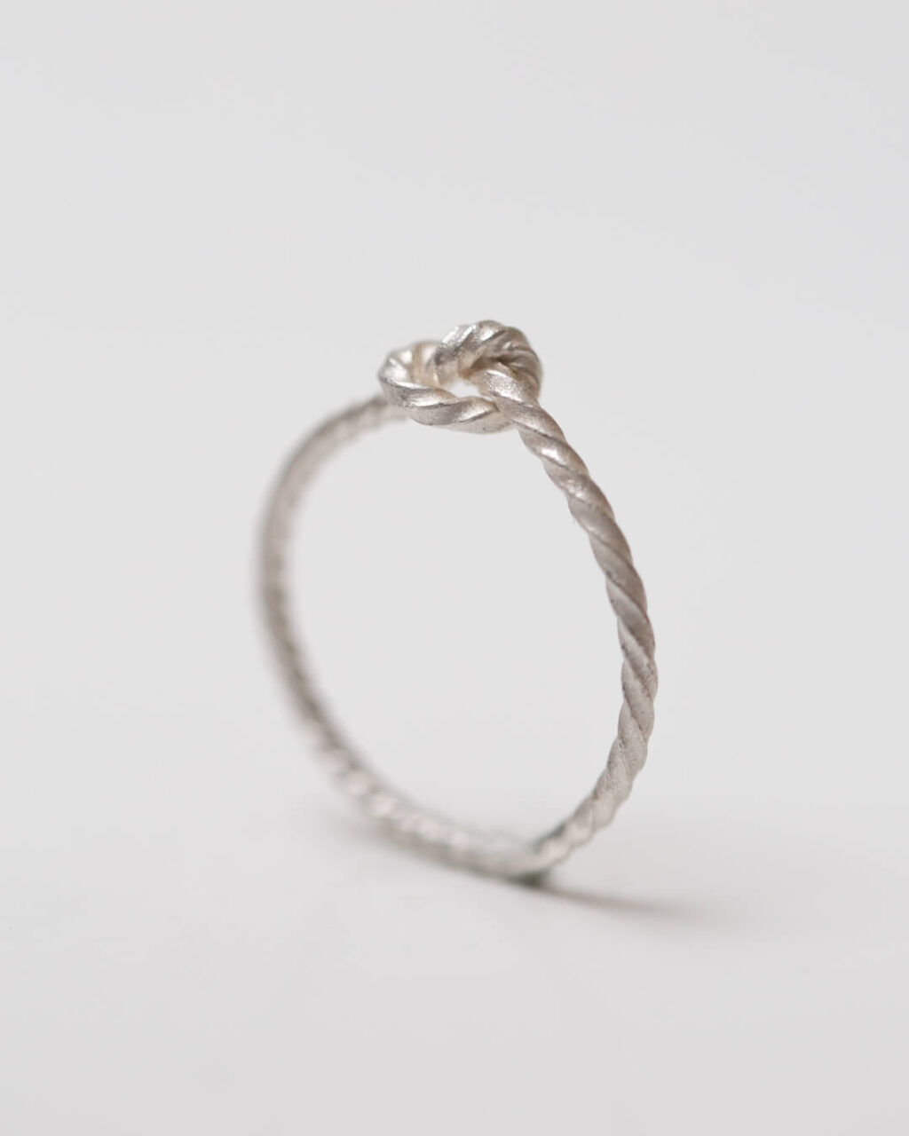 knot ring silver