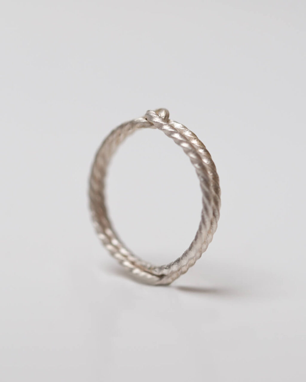 slim wrapped ring silver